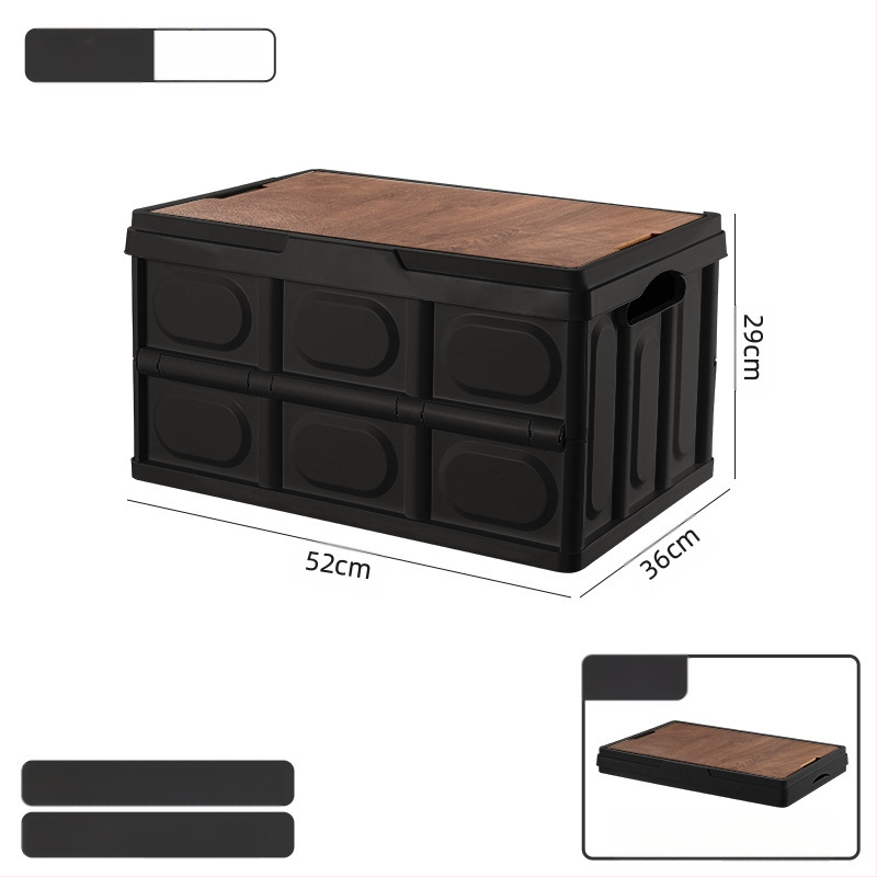 Välistingimustes telkimiseks kaasaskantav hoiukast kokkupandav kast telkimise hoiukast auto hoiukast plastist puidust kaanega hoiukast