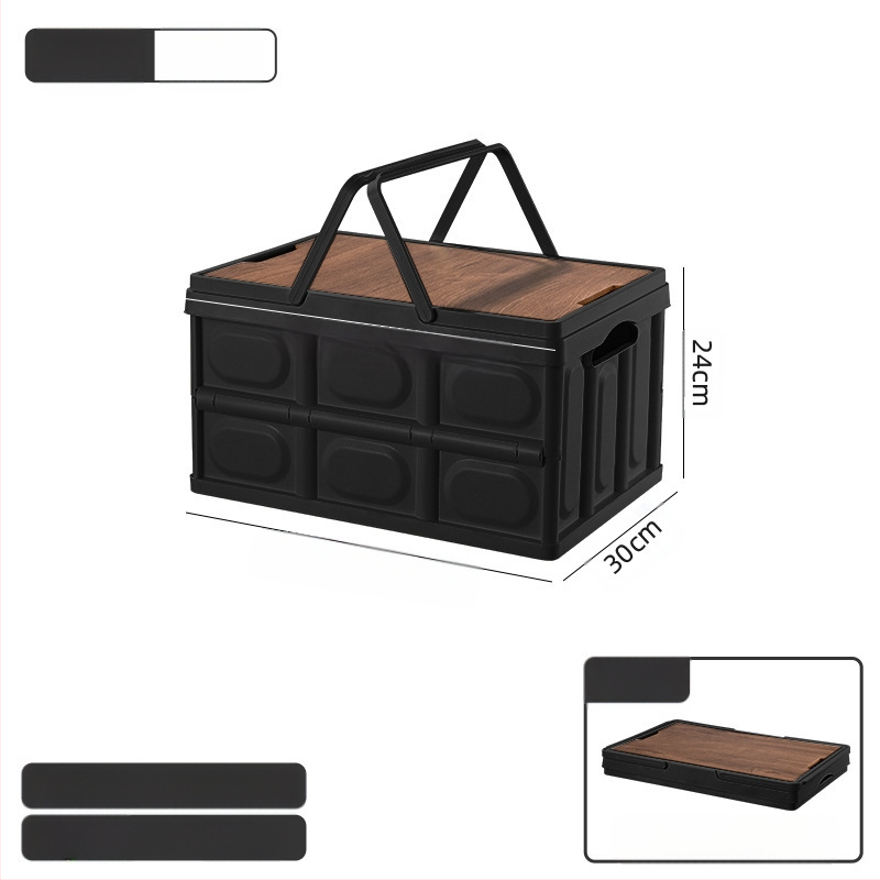 Välistingimustes telkimiseks kaasaskantav hoiukast kokkupandav kast telkimise hoiukast auto hoiukast plastist puidust kaanega hoiukast