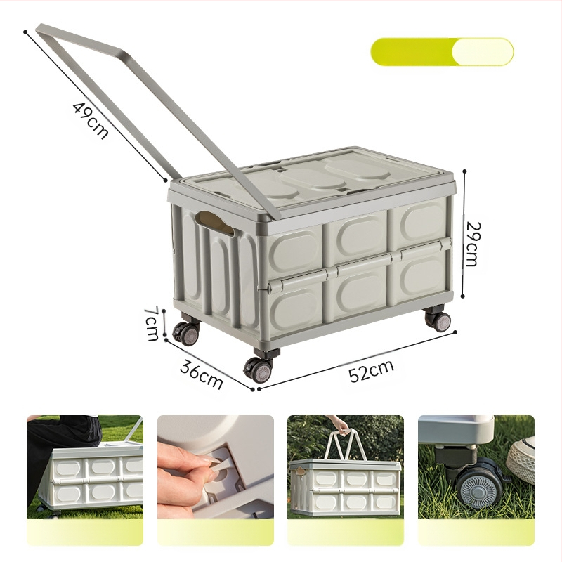 Välistingimustes telkimiseks kaasaskantav hoiukast kokkupandav kast telkimise hoiukast auto hoiukast plastist puidust kaanega hoiukast