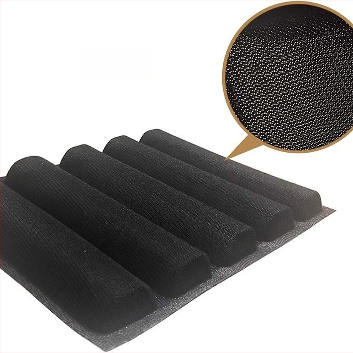 Subway 5-restiga kõrge temperatuurikindel baguette silikoonist klaaskiust võrgust leivavorm perforeeritud leivavorm