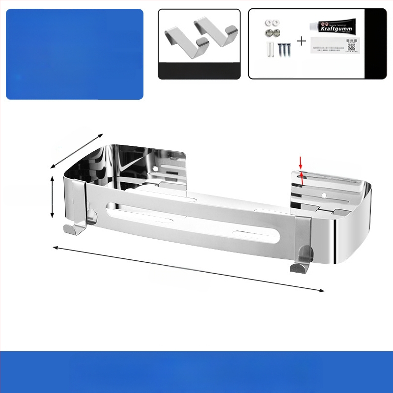 Tualeto lentynėlė vonios rankšluosčių lentynėlė prie sienos pakabinama be skylių trikojis tualetas tualetas vonios kambarys dušo kambarys daiktų laikymo lentynėlė