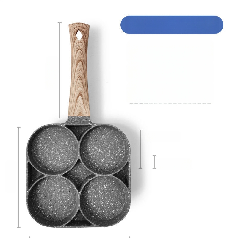 Kiaušinių keptuvė, kiaušinių kepimo forma, keturių skylučių kiaušinių kepimo artefaktas, neprideganti blynų kepimo mašina, namų pusryčiai