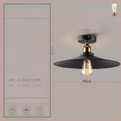 Ameerika industriaalses stiilis loft-tüüpi maalähedased retrolambid esiku vahekäigu lamp söögitoa magamistoa koridori ühe peaga laelamp