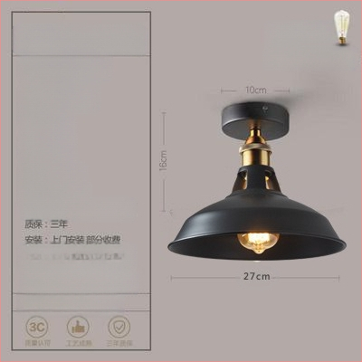 Ameerika industriaalses stiilis loft-tüüpi maalähedased retrolambid esiku vahekäigu lamp söögitoa magamistoa koridori ühe peaga laelamp