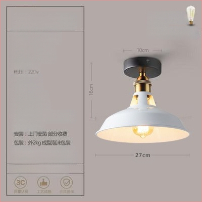 Ameerika industriaalses stiilis loft-tüüpi maalähedased retrolambid esiku vahekäigu lamp söögitoa magamistoa koridori ühe peaga laelamp