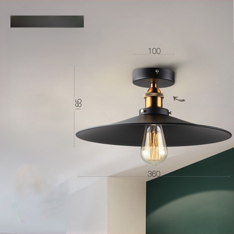 Ameerika industriaalses stiilis loft-tüüpi maalähedased retrolambid esiku vahekäigu lamp söögitoa magamistoa koridori ühe peaga laelamp