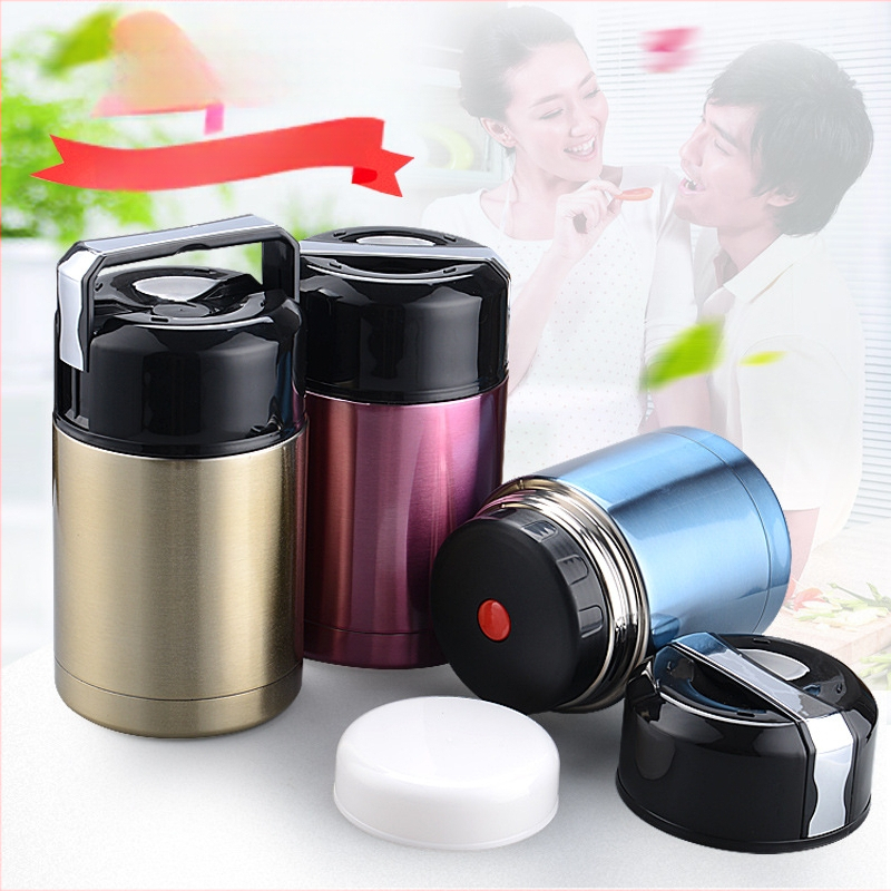 Βραστό δοχείο από ανοξείδωτο χάλυβα με μόνωση κενού δημιουργικό θερμός μεγάλης χωρητικότητας φλιτζάνι χυλό κουτί μεσημεριανού γεύματος κουτί μεσημεριανού γεύματος