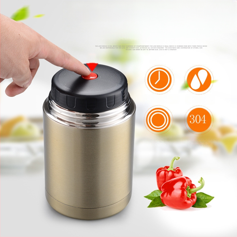 Βραστό δοχείο από ανοξείδωτο χάλυβα με μόνωση κενού δημιουργικό θερμός μεγάλης χωρητικότητας φλιτζάνι χυλό κουτί μεσημεριανού γεύματος κουτί μεσημεριανού γεύματος