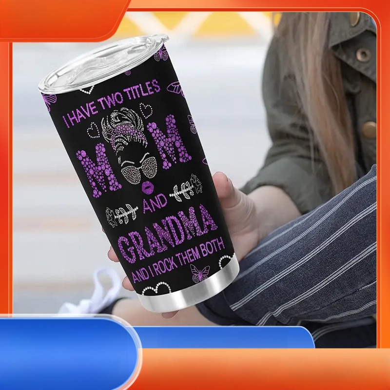 Piiriülene uus 304 roostevabast terasest vaakumkruus, loominguline ja väärtuslik autokruus, suure mahutavusega välistingimustes kasutatav jääkruus