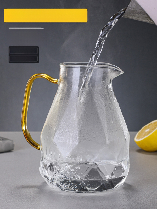 Šalto vandens butelis, atsparus aukštai temperatūrai, stiklinis virdulys, didelės talpos buitinis arbatinukas, deimantinis puodas, šalto vandens puodas, arbatos puodelis, kostiumas, lengvas, prabangus