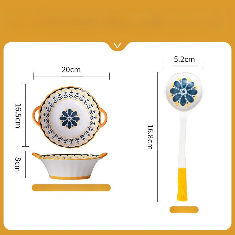 Interneti-punane kauss majapidamises koheselt puhas kauss topeltkõrvakauss loominguline kõrvamagustoidukauss lihtne riisikauss keraamilised lauanõud