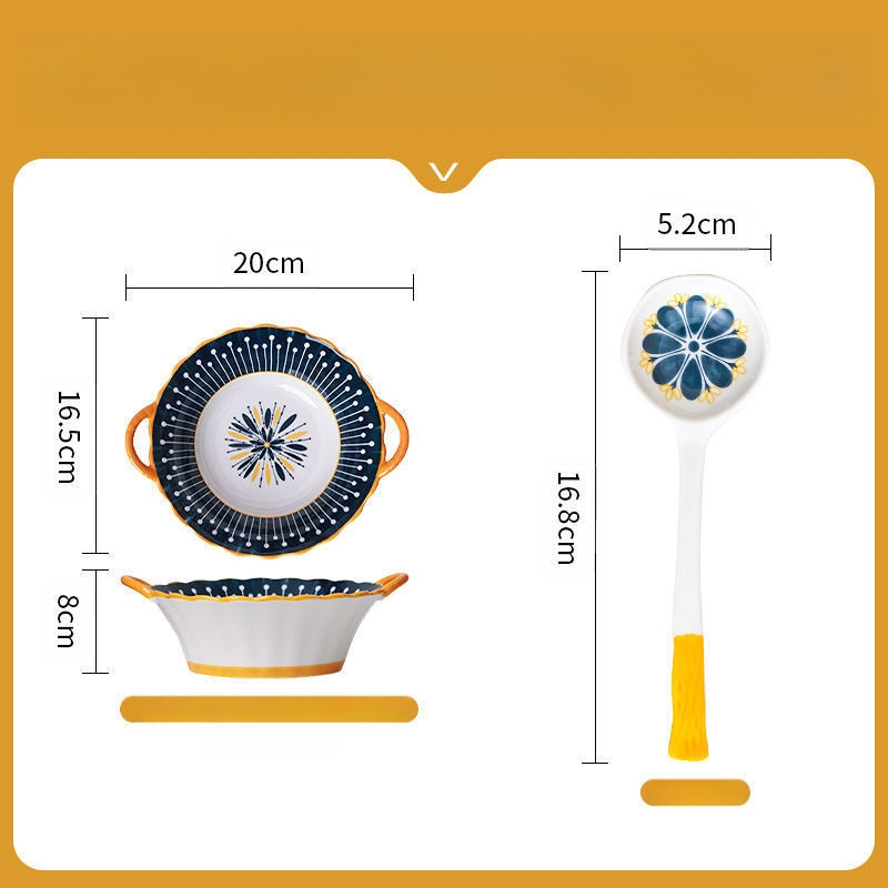 Interneti-punane kauss majapidamises koheselt puhas kauss topeltkõrvakauss loominguline kõrvamagustoidukauss lihtne riisikauss keraamilised lauanõud