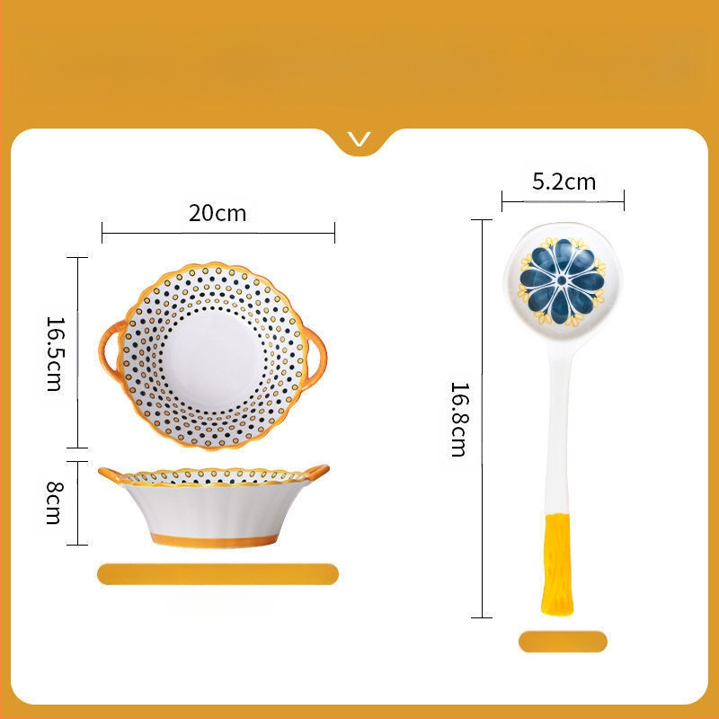 Interneti-punane kauss majapidamises koheselt puhas kauss topeltkõrvakauss loominguline kõrvamagustoidukauss lihtne riisikauss keraamilised lauanõud