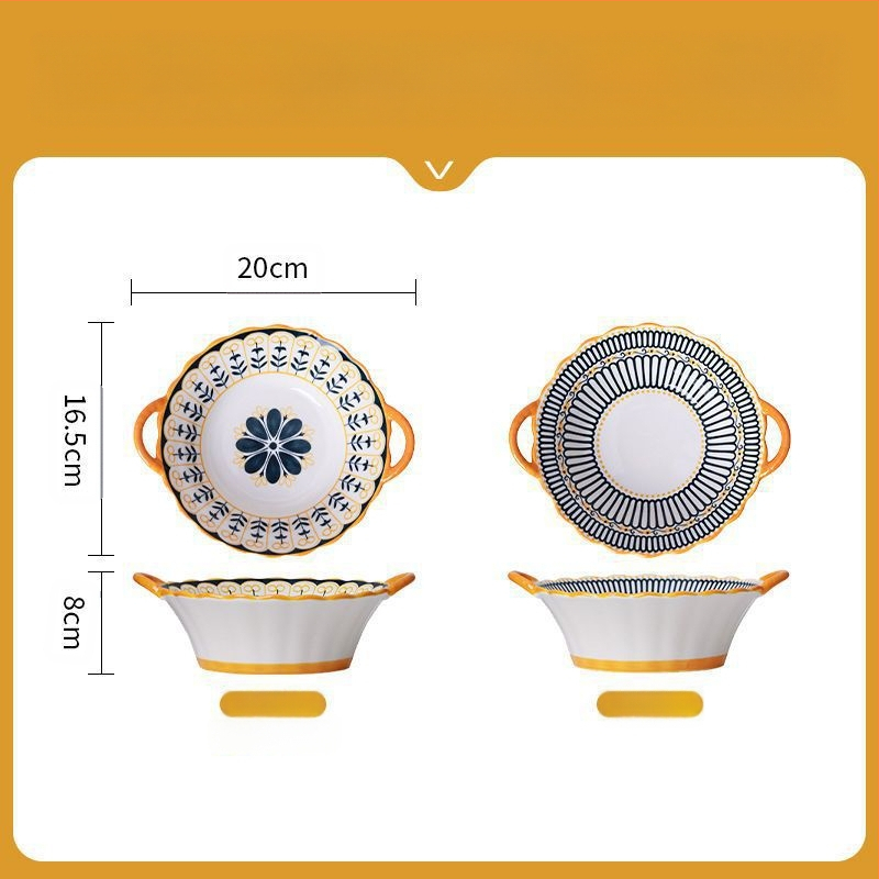 Interneti-punane kauss majapidamises koheselt puhas kauss topeltkõrvakauss loominguline kõrvamagustoidukauss lihtne riisikauss keraamilised lauanõud