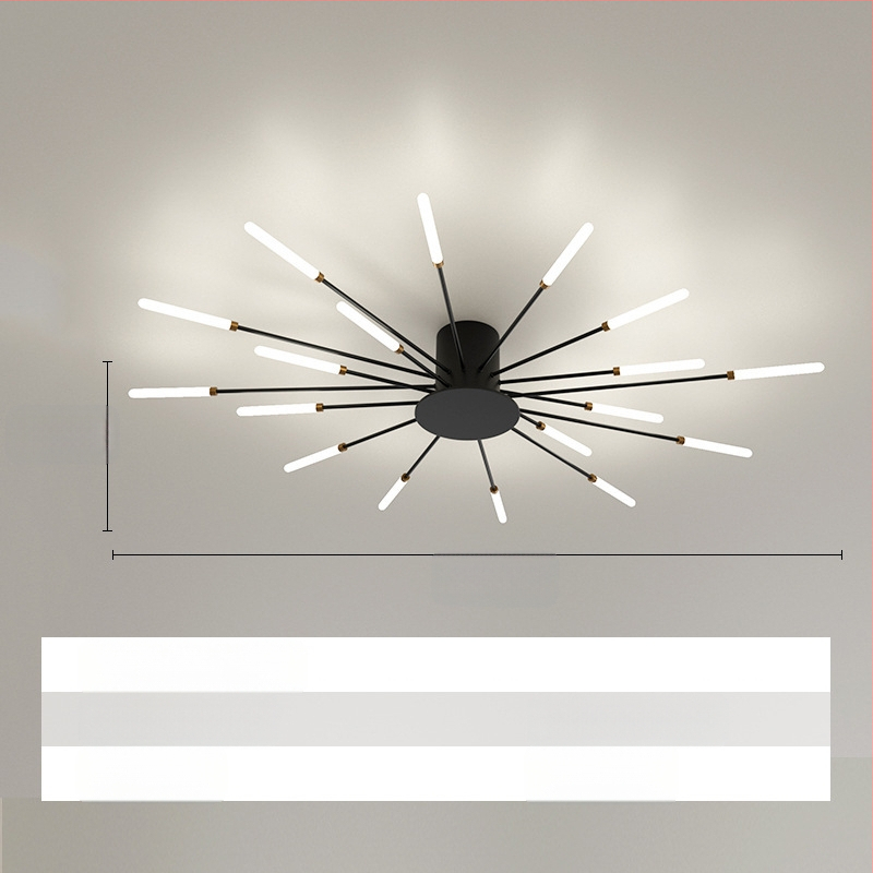 Piiriülesed lambid, Lihtne elutoa lamp, Laelamp, Esik, Luksuslik söögituba, Magamistuba, Vortex Fireworks, LED-laelamp