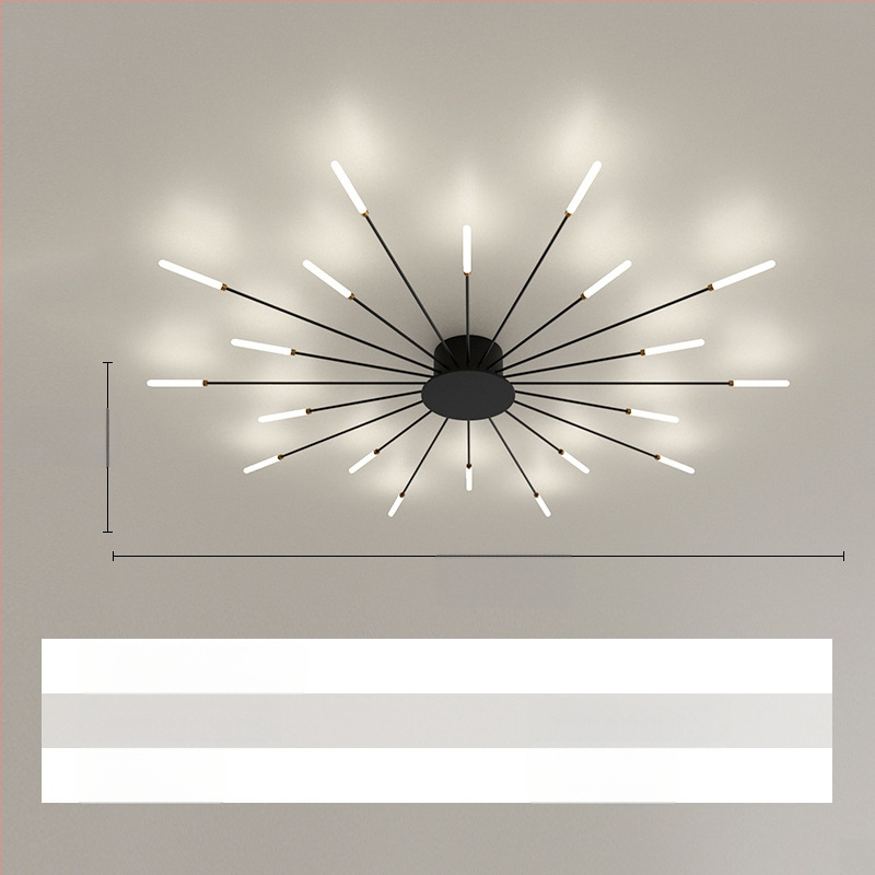 Piiriülesed lambid, Lihtne elutoa lamp, Laelamp, Esik, Luksuslik söögituba, Magamistuba, Vortex Fireworks, LED-laelamp