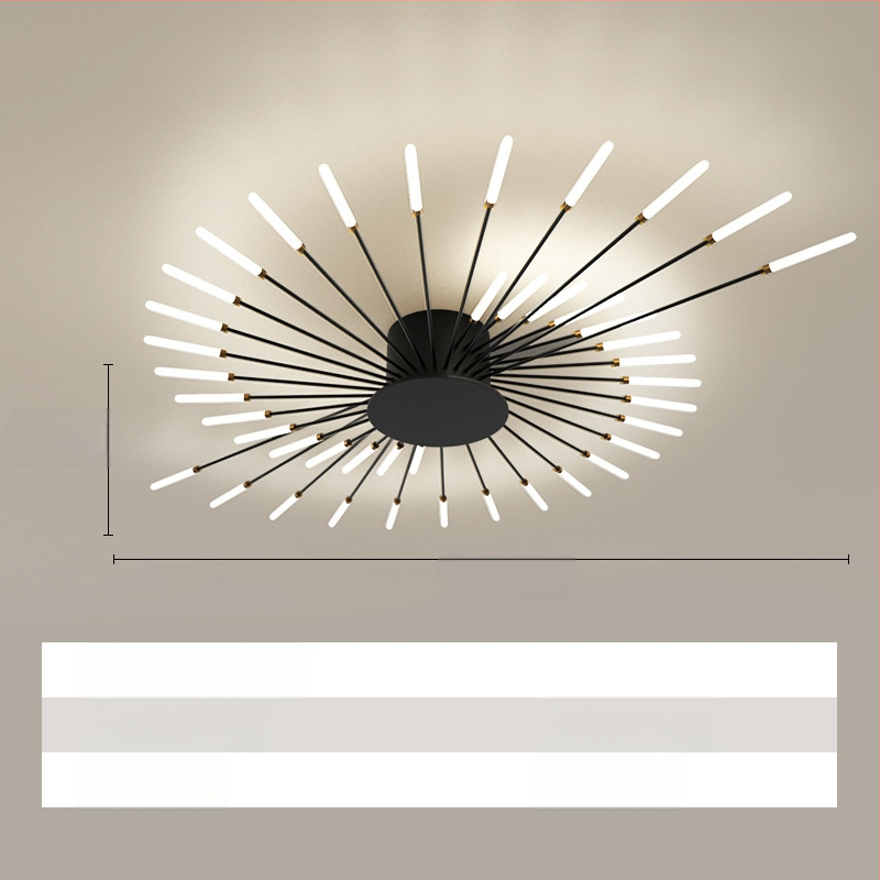 Piiriülesed lambid, Lihtne elutoa lamp, Laelamp, Esik, Luksuslik söögituba, Magamistuba, Vortex Fireworks, LED-laelamp