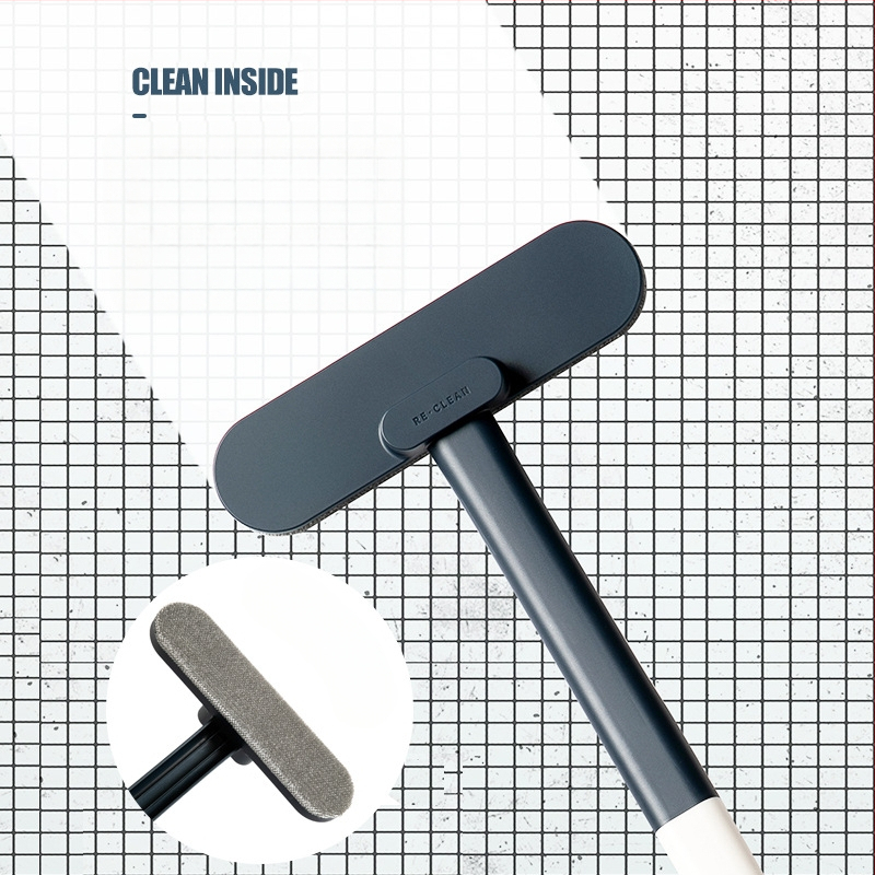 Šlapias ir sausas langų šepetys, nuimamas ir plaunamas langų tinklelis, langų valiklis, daugiafunkcis langų valymo šepetys