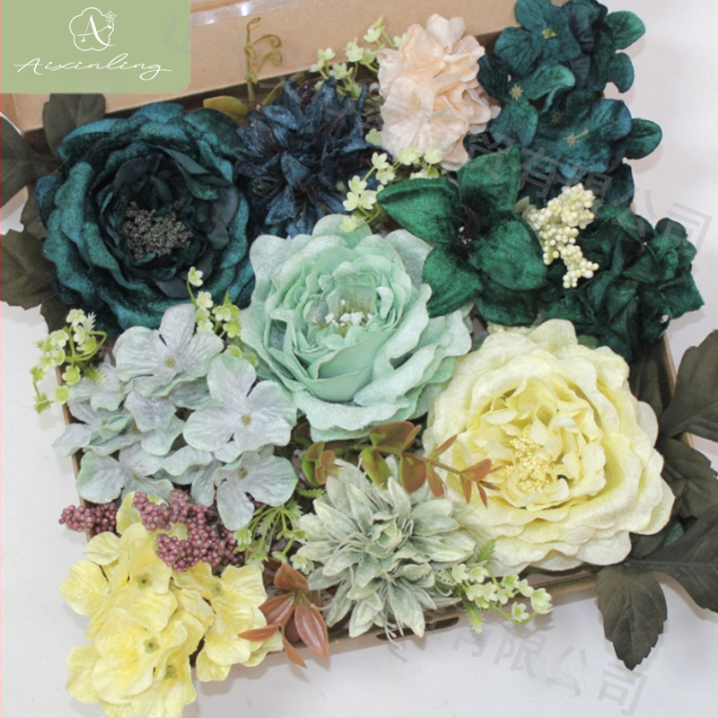 Gamyklinė tarpvalstybinė imitacinė rožių netikrų gėlių dovanų dėžutė „pasidaryk pats“ vestuvėms, vestuvių sužadėtuvių vakarėliui, darbalaukio dekoravimui