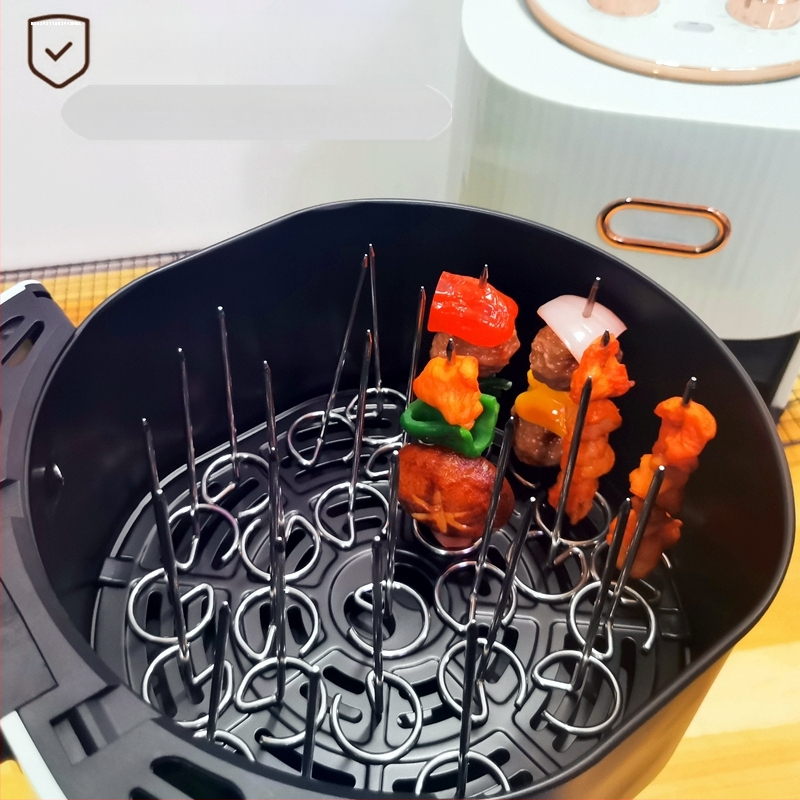 Õhufritüüri ahju varras Vertikaalne varras Grilli lisatarvikud Toidukvaliteediga 304 roostevabast terasest varras Varras