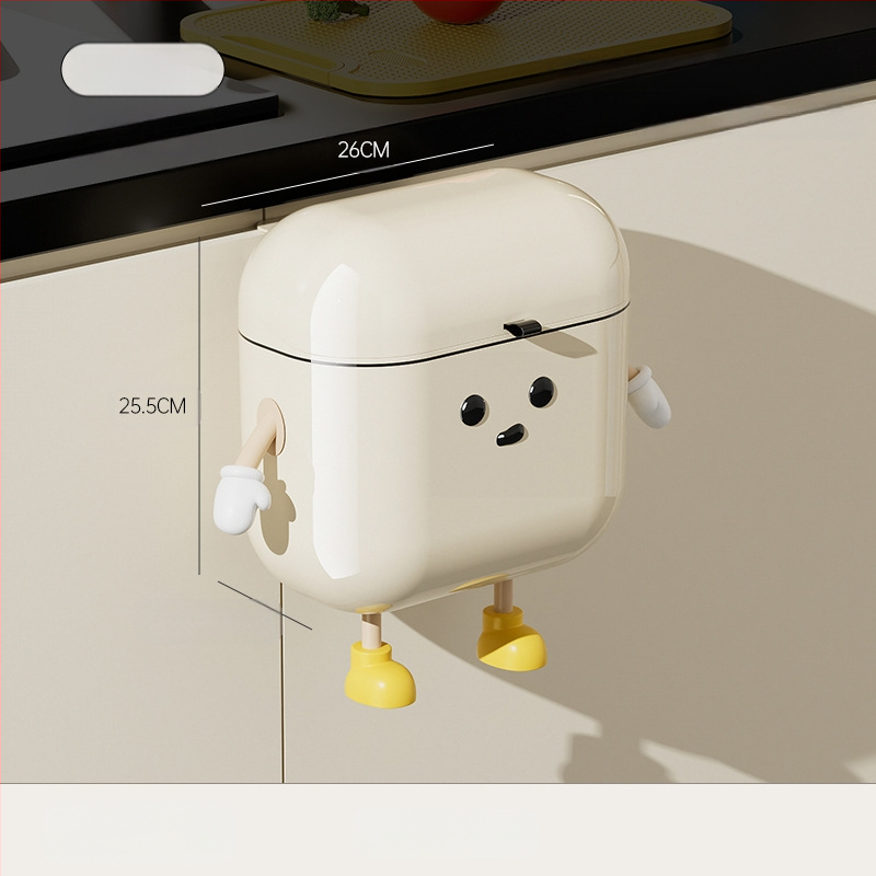 Virtuves pie sienas stiprināms atkritumu tvertnes mājsaimniecības atkritumu tvertnes bez liekšanas tualetes tualetes jaukā atkritumu tvertne radošā uzglabāšanas spainī