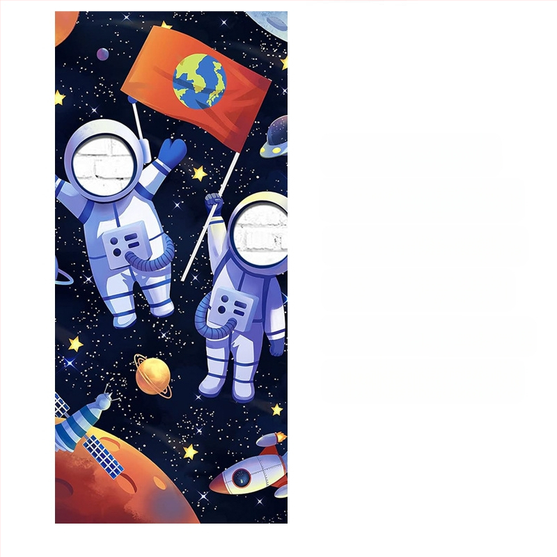 Космически забавни фото реквизити банер рожден ден декорация консумативи банер парти фотография фото врата полиестер