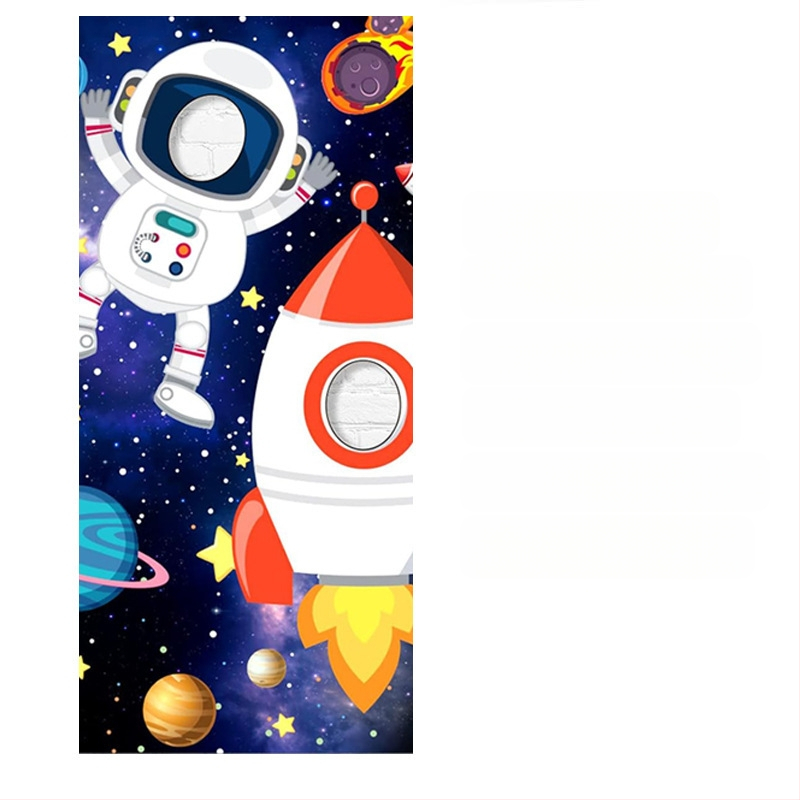 Космически забавни фото реквизити банер рожден ден декорация консумативи банер парти фотография фото врата полиестер