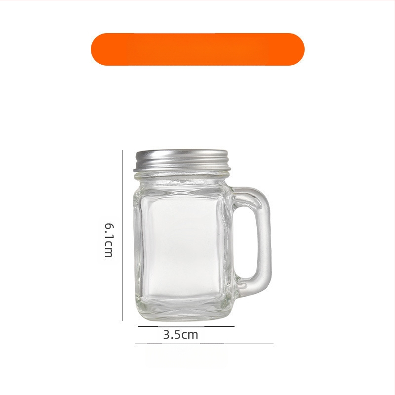 Amazon 40ml Mini pahar cu mâner pahar mic de vin 120ml cafea ceai lapte ceașcă Mason Cup