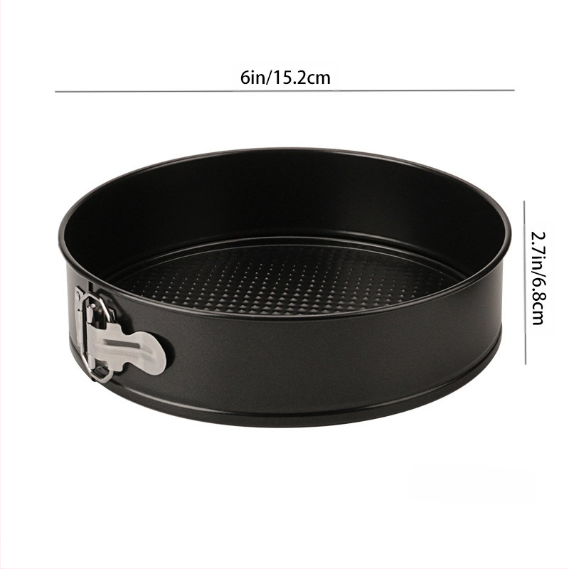 Удебелена незалепваща кръгла катарама за торта, плоча за пица, катарама, въглеродна стомана, форма за печене 4/7/9