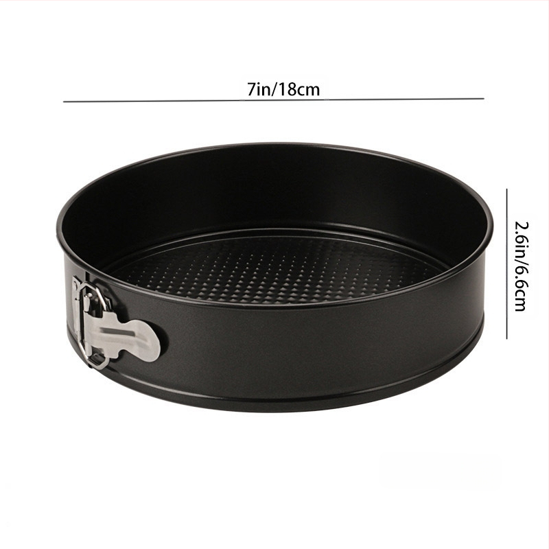 Удебелена незалепваща кръгла катарама за торта, плоча за пица, катарама, въглеродна стомана, форма за печене 4/7/9