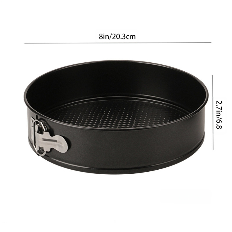 Удебелена незалепваща кръгла катарама за торта, плоча за пица, катарама, въглеродна стомана, форма за печене 4/7/9