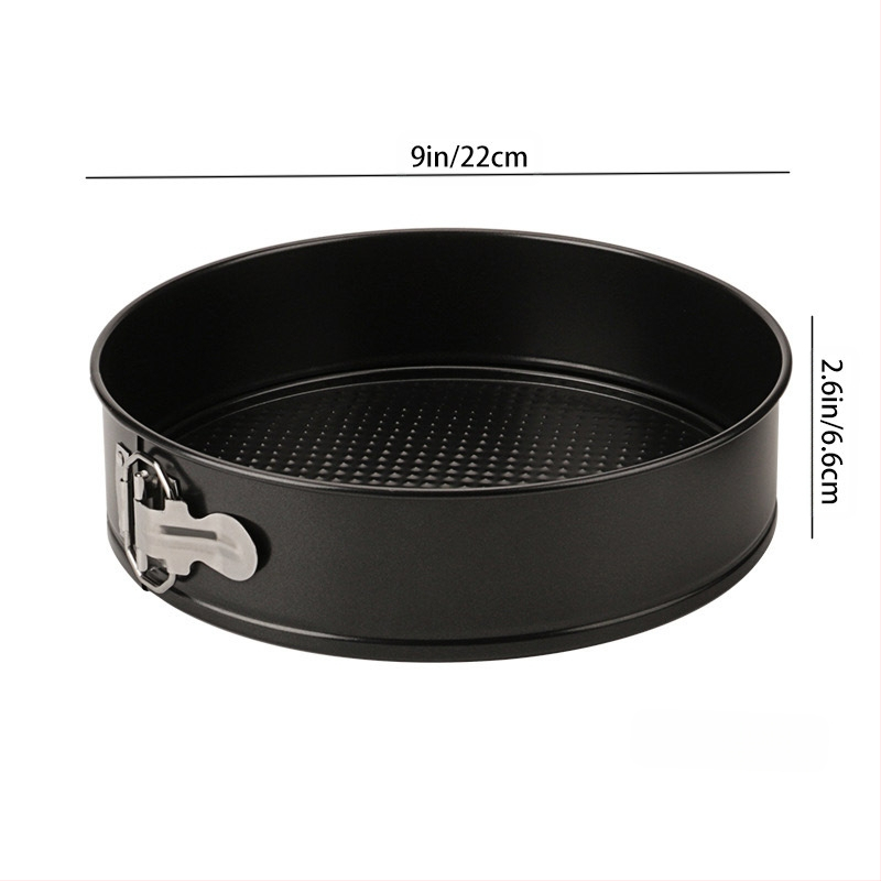 Удебелена незалепваща кръгла катарама за торта, плоча за пица, катарама, въглеродна стомана, форма за печене 4/7/9