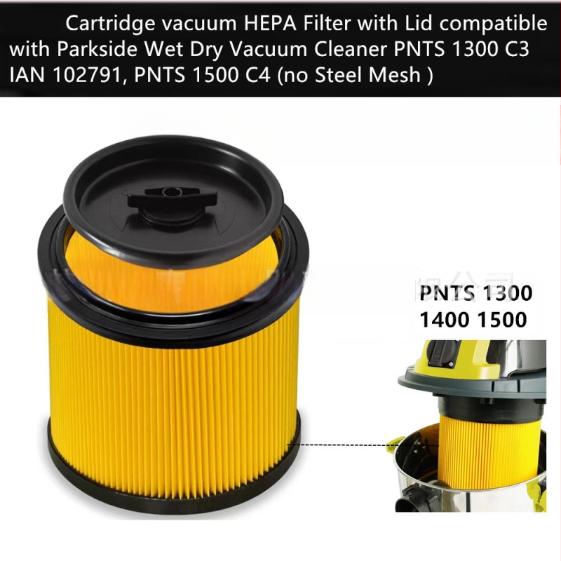 Piemērots Parkside PNTS 1300 1400 1500 putekļsūcēja filtra elementam, Haipa