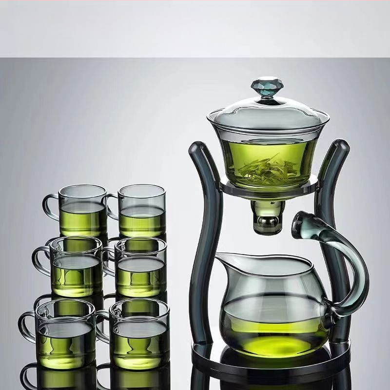 Arbatos ruošimo rinkinys, tinkantis prie magnetinio arbatinuko, stiklinis arbatos rinkinys, magnetinis pusiau automatinis arbatos ruošimo rinkinys, biuro namams