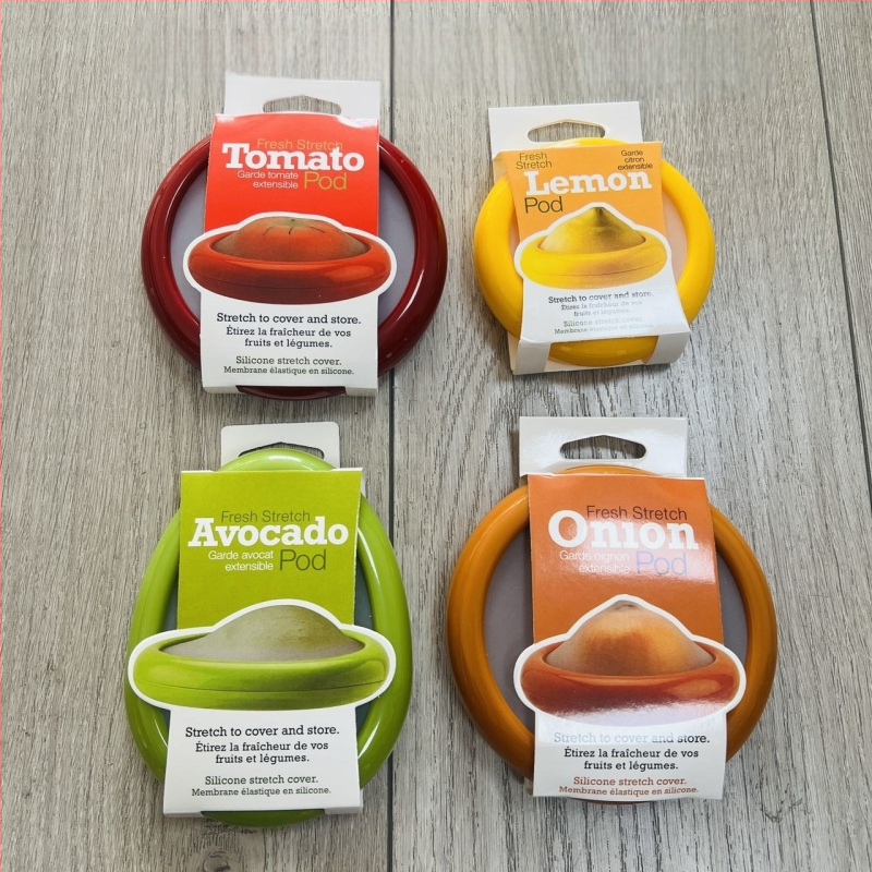 Köögis läbipaistva kile säilituskarbi külmkapi puu- ja köögiviljade pooleks lõigatud sügavkülmiku hoiukarp köögiviljade hoiukasti hulgimüük