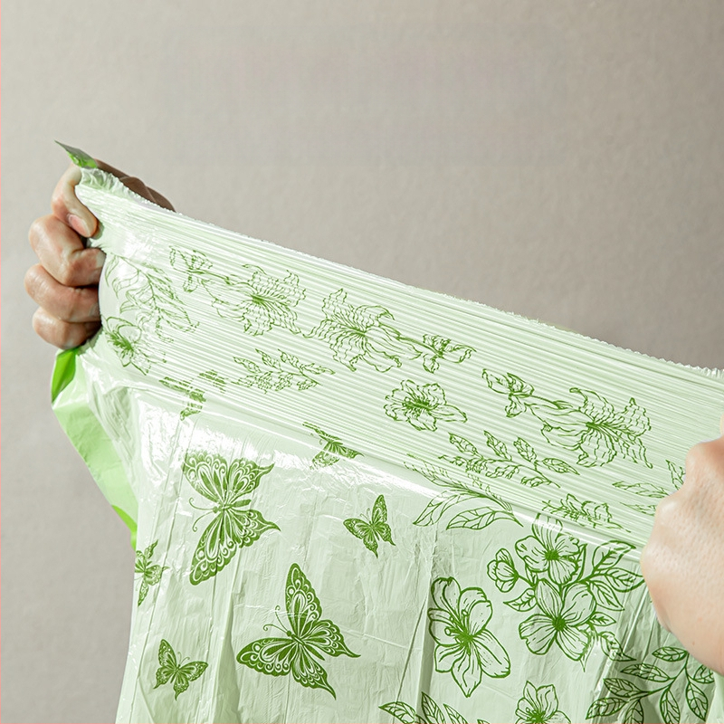 Kiaulienos šiukšlių maišai, 100 vnt., buitiniai, su raišteliu, neplyštantys šiukšlių maišai, sustorinti ir neplyštantys, su raišteliu