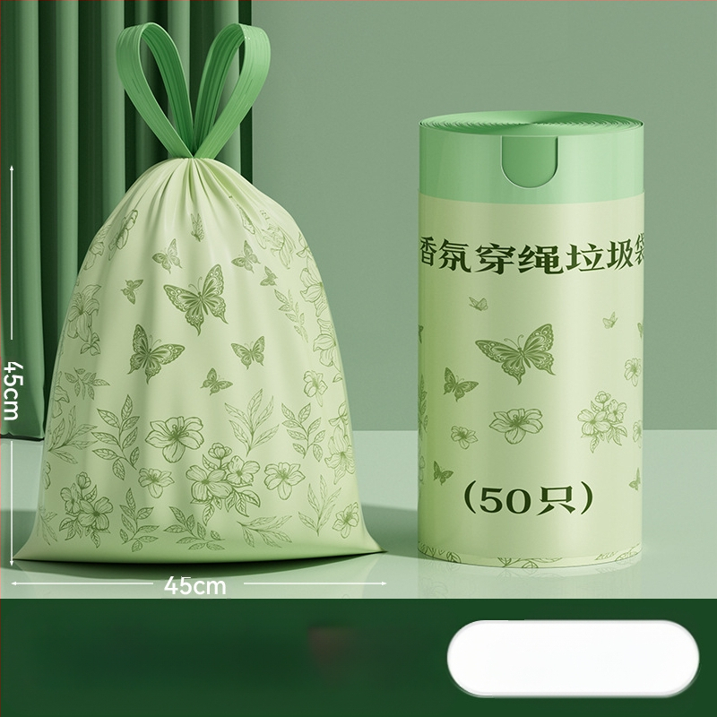 Kiaulienos šiukšlių maišai, 100 vnt., buitiniai, su raišteliu, neplyštantys šiukšlių maišai, sustorinti ir neplyštantys, su raišteliu