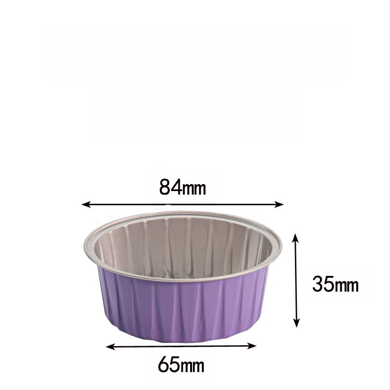 20 опаковки, 50 опаковки, чаши за пудинг, фритюрник със специален цвят, кутия от алуминиево фолио, кръгла купа, кутия за торта, чаша за барбекю