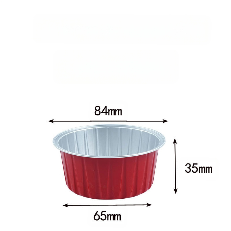 20 опаковки, 50 опаковки, чаши за пудинг, фритюрник със специален цвят, кутия от алуминиево фолио, кръгла купа, кутия за торта, чаша за барбекю