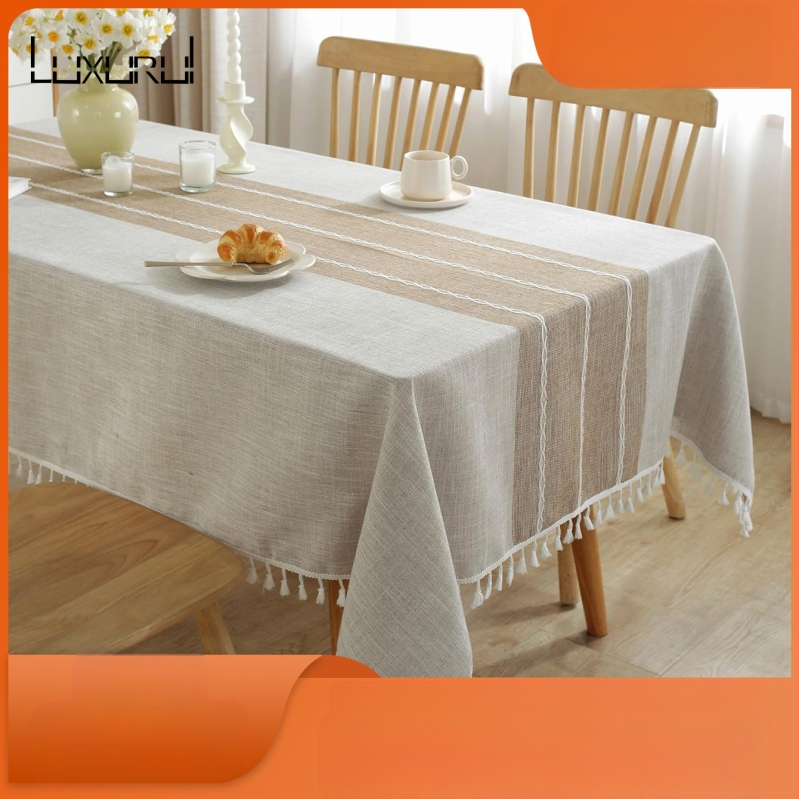 Veekindel laudlina, sisemine stiil, ristkülikukujuline puuvillane ja linane laudlina, laualina kate, rätik, laudlina, õlikindel, veekindel, libisemisvastane