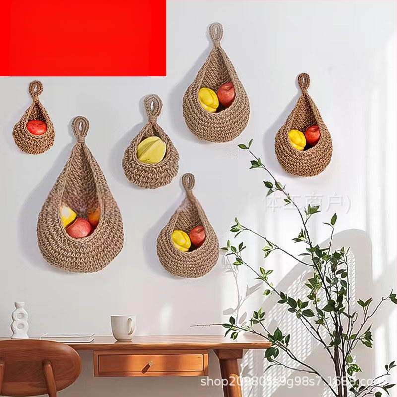 Διασυνοριακό νέο χειροποίητο πλέγμα για τη φωλιά πουλιών Χειροποίητο βαμβακερό σχοινί Πλεκτό πλέγμα φρούτων Αποθήκευση Αποθήκευση