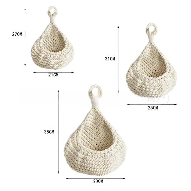 Διασυνοριακό νέο χειροποίητο πλέγμα για τη φωλιά πουλιών Χειροποίητο βαμβακερό σχοινί Πλεκτό πλέγμα φρούτων Αποθήκευση Αποθήκευση