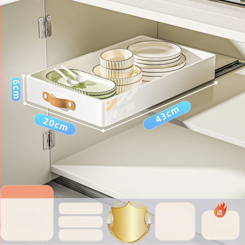 Su rankena spintelėje traukiamas krepšelis virtuvės prieskonių laikymo dėžė stumdomas bėgelis montavimo nereikalaujanti laikymo dėžė tarpų