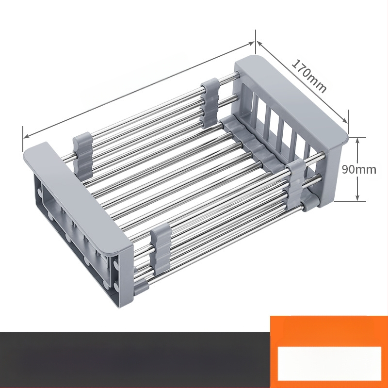 Поставка за съдове за потапяне, домакинска кухненска мивка, рафт за съхранение, мивка от неръждаема стомана, купа за съдове и клечки за хранене, кошница за оттичане на мивка, леген за зеленчуци