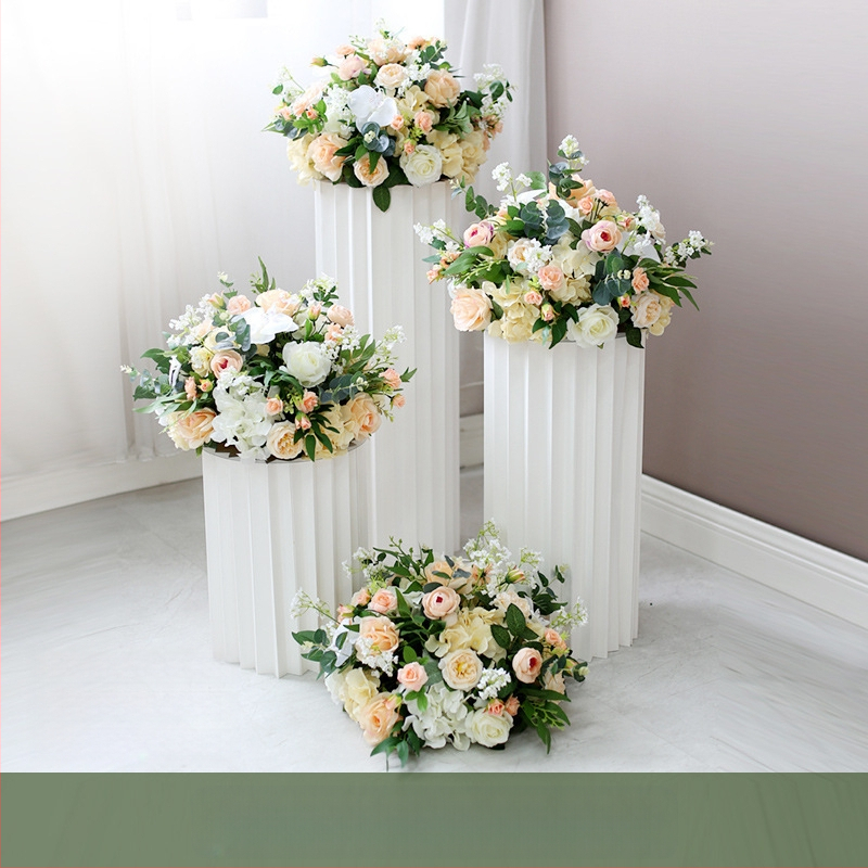 Automobilio pristatymo ceremonijos lango vestuvių dekoravimo stilius Dirbtinių gėlių dekoravimas Netikros gėlės 4s Parduotuvės pasveikinimas Kt prekės ženklo romėnų kolonų dekoravimas