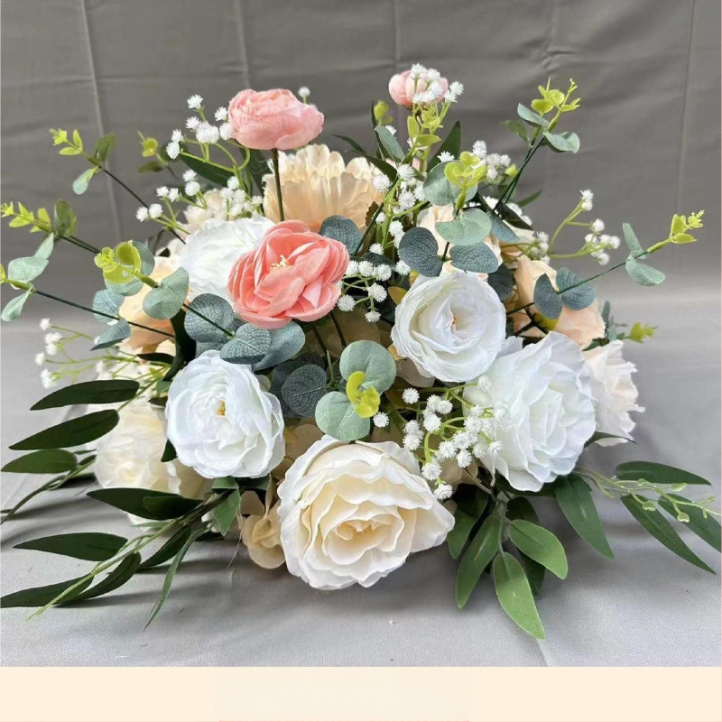 Automobilio pristatymo ceremonijos lango vestuvių dekoravimo stilius Dirbtinių gėlių dekoravimas Netikros gėlės 4s Parduotuvės pasveikinimas Kt prekės ženklo romėnų kolonų dekoravimas