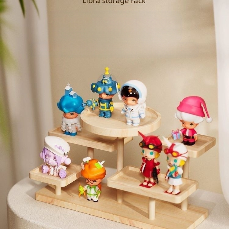 Wenplay Tray Display Rack Ladder масивна дървесина Creative Bižuteries Ornaments Display Rack Storage Snack Meat Storage Ins