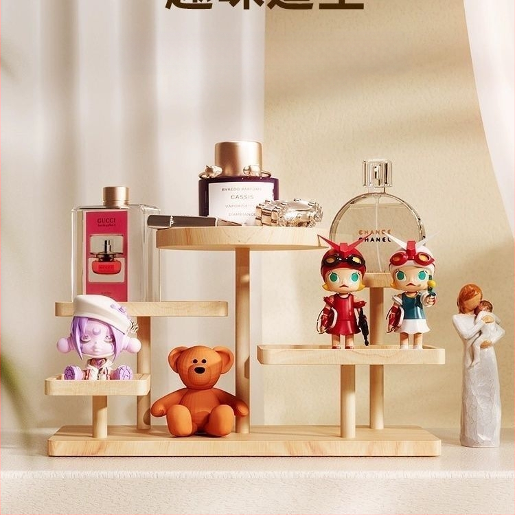 Wenplay Tray Display Rack Ladder масивна дървесина Creative Bižuteries Ornaments Display Rack Storage Snack Meat Storage Ins