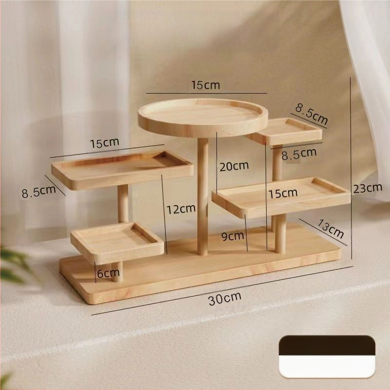 Wenplay Tray Display Rack Ladder масивна дървесина Creative Bižuteries Ornaments Display Rack Storage Snack Meat Storage Ins