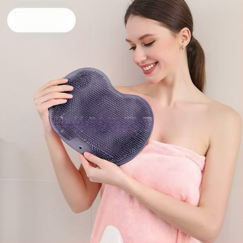 Neslystantis silikoninis pėdų trynimo artefaktas, tinginio nugaros trynimo pagalvėlė voniai, siurbimo taurelė, stipri nugaros valymo vonios sienų plovimo pagalvėlė